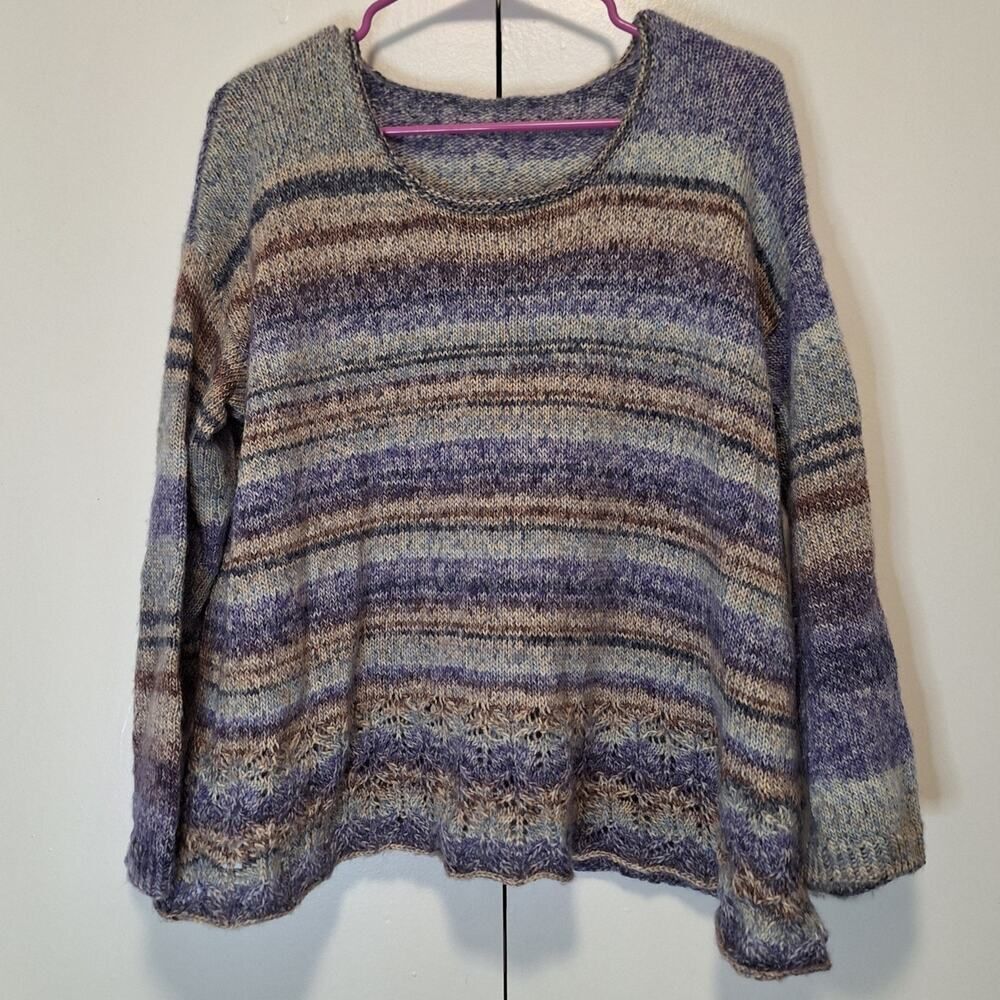 Handmade Knit Sweater Loose Fit Small